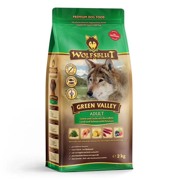 Wolfsblut Hundefoder Til Voksne Hunde Green Valley med Lam & Laks 2 Kg