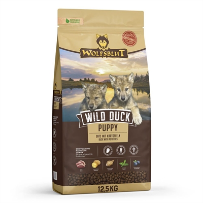 Wolfsblut Wild Duck Puppy Hundefoder Med And 12,5 kg