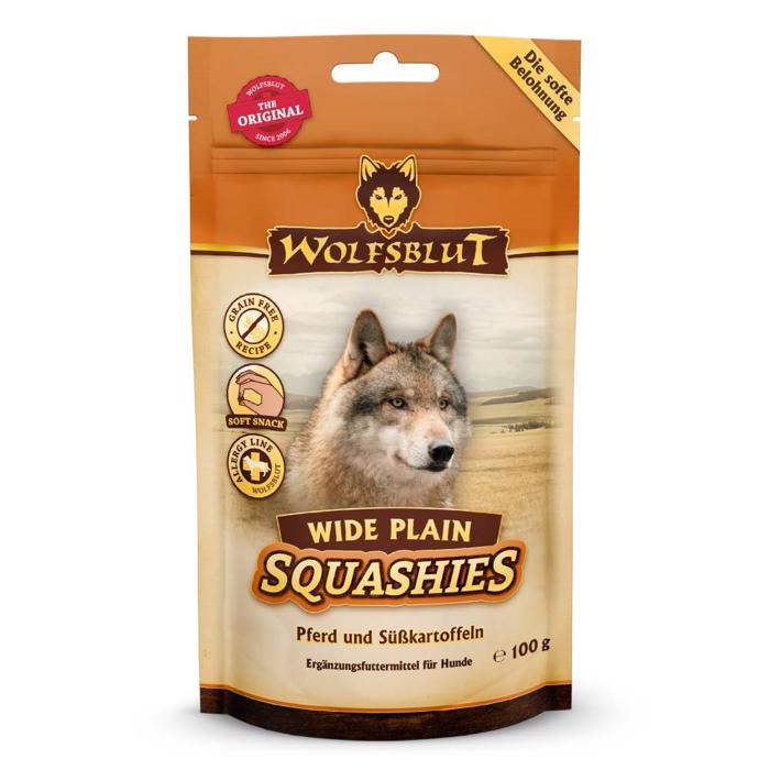 Wolfsblut Squashies Wide Plain Godbidder med Hest 100g