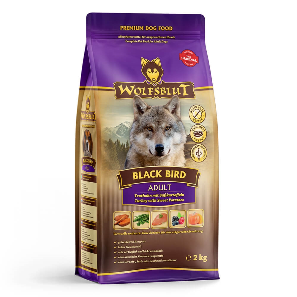 Wolfsblut Black Bird Adult Medium Hundefolder Med Kalkun 2kg