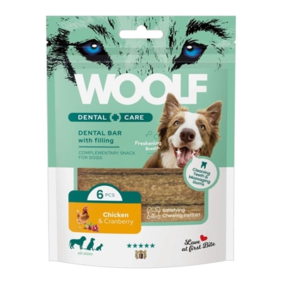 Woolf Dental Care Chicken & Cranberry Bar 108g
