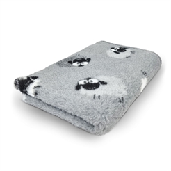 Vet Bed Extra Soft Design FarmAnimals Woolly Sheep GRÅ 75 x 100 cm