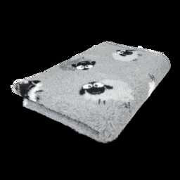 Vet Bed Extra Soft Design FarmAnimals Woolly Sheep GRÅ 100x150 cm