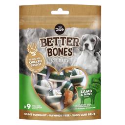 Zeus Better Bones Soft Treats Rawhide Free Knudeben Kylling, Lam & Mint 197g