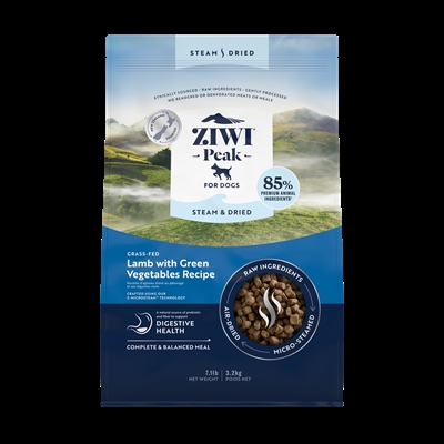 Ziwipeak Hundefoder Steam & Dried Lamb 3,2 Kg - SEP DATOVARER