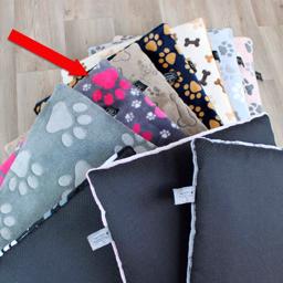 Wellness HS Design Hundetæppe Antislip Grey Pink Paw