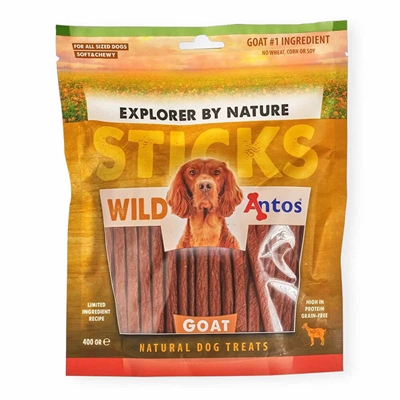 Antos Wild Sticks Bløde Tyggestænger med Ged 400g