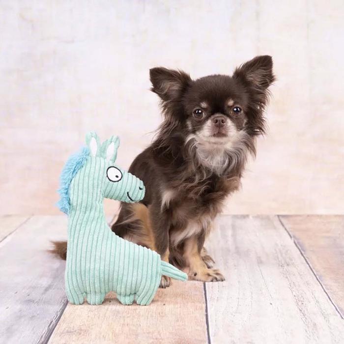 Flamingo Pebbles Heste Bamse til Hvalpen og Den Lille Hund Turkise
