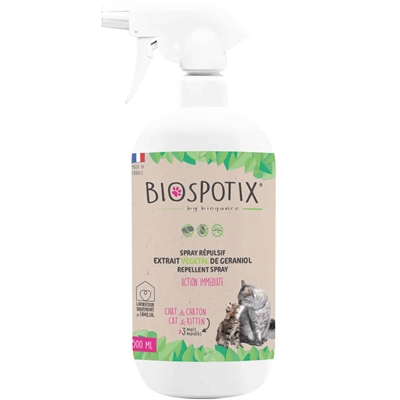 Biospotix Loppe & Andre insekter Spray Til Katte Helt Naturligt 500ml