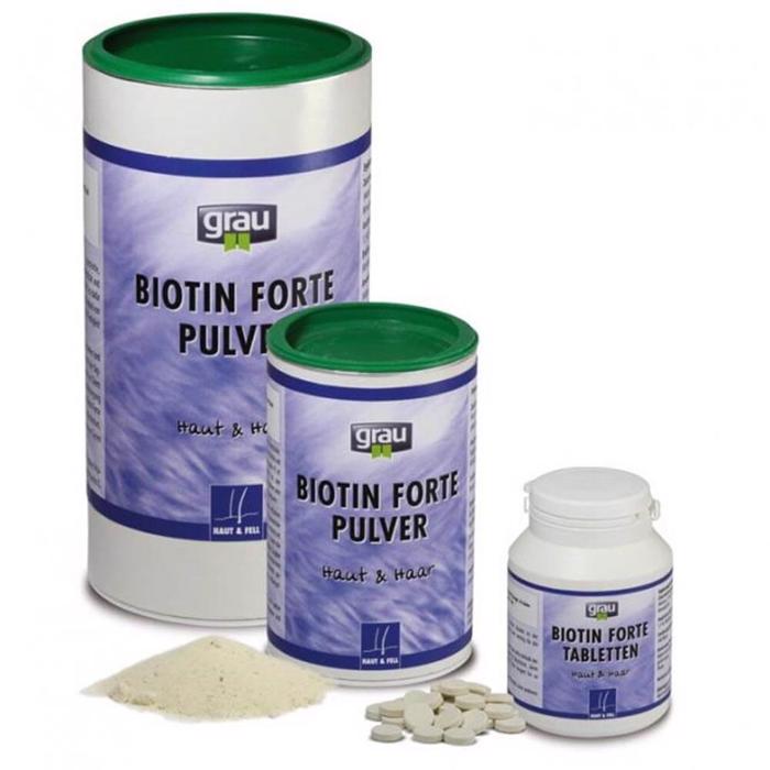 Biotin-Forte Pulver eller tabletter Giver ny pels