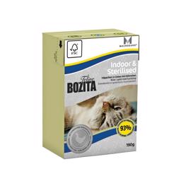 Bozita Feline Indoor & Sterilised Vådfoder 93% Rent Kød 190g - DATOVARER