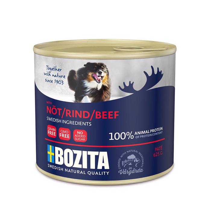  Bozita Paté Hundemad 100% Animalsk Protein Primært Okse 625g