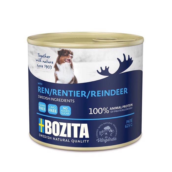 Bozita Hunde Paté Med Rensdyr Kornfrit Vådfoder 625g