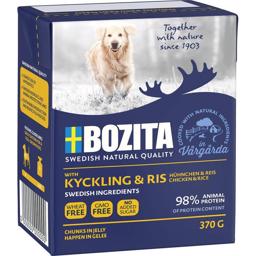 BOZITA Naturals Chicken & Rice Vådfoder Til Hund Stykker i Gele