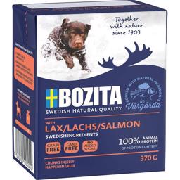 BOZITA Naturals Salmon Vådfoder Til Hund Lakse Stykker i Gele