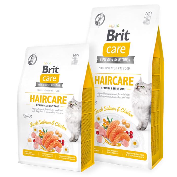 Brit Care Kattefoder Til Pelsrige Katte Haircare Til Sund & Blank pels