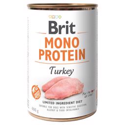 Brit Mono Protein Vådfoder Til Hunden med Kalkun 400gr