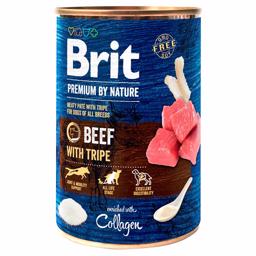 Brit Premium By Nature Vådfoder Til Hund Okse & Kallun 400gr