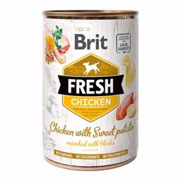 Brit Fresh Holistisk Hundefoder med Kylling og Sød Kartoffel 400 g