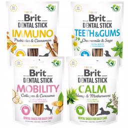 Brit Dental Stick Månedspakke Beriget Snack 4 Varianter 28 ialt