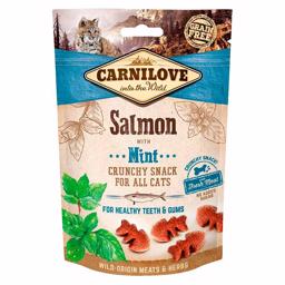 Carnilove Crunchy Snack Godbidder Til Katte Salmon & Mint 50 gram