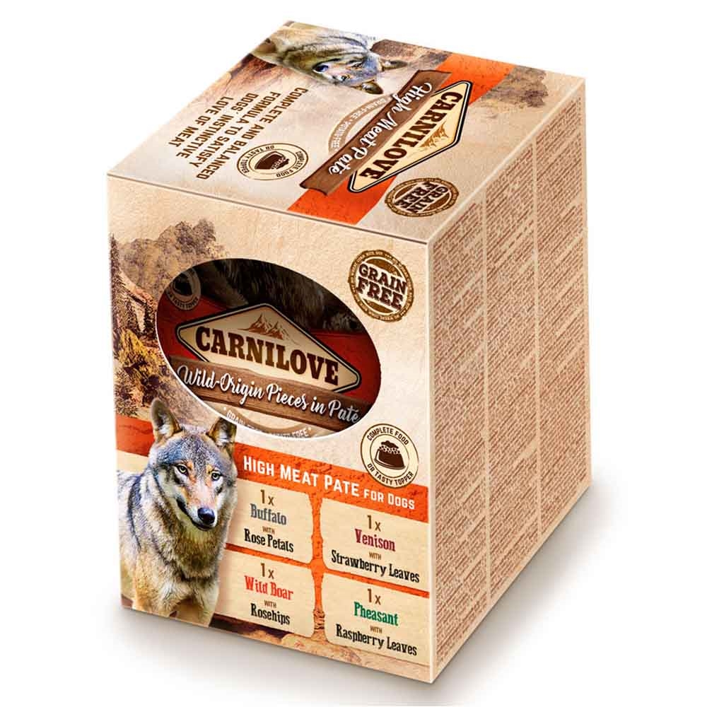Carnilove Pouch Pate Vådfoder Multipack med 4x300 gram