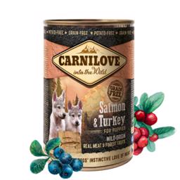 Carnilove Into The Wild Vådfoder Salmon & Turkey PUPPIES 400g