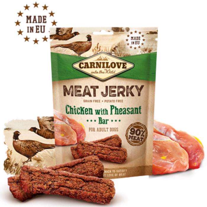 Carnilove Jerky Chicken & Pheasant ProteinBar Med Kylling & Fasan