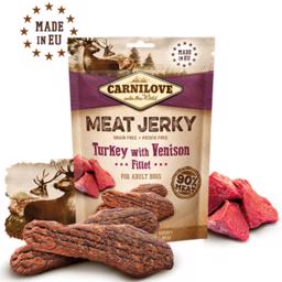 Carnilove Jerky Turkey & Venison Fillet ProteinBar Med Kalkun & Vildt