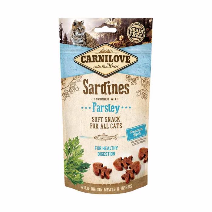 Carnilove Soft Snack Godbidder Til Katte Sardines Parsley 50 gram