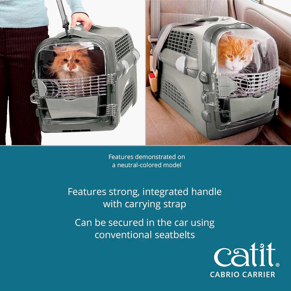 Catit Pet Cargo Cabrio Dyretransport I Blu00e5/gru00e5, 51x33x35cm