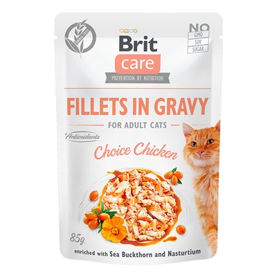 Brit Care Vådfoder Til Kat Choice Chicken Kylling i Sovs 85g
