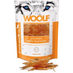 Woolf Chicken Seafood 100g Hunde Snack Med Skaldyr