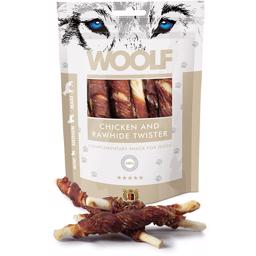 Woolf Chicken & Rawhide Twister Tyggeben Med Kylling 100g