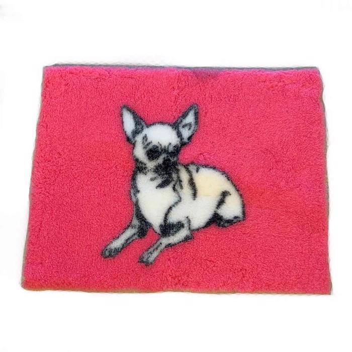 Vet Bed i Pink Antislip Med Chihuahua