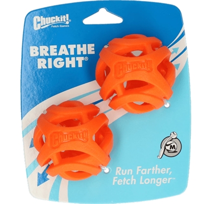 Chuckit Breathe Right Fetch Ball 2stk MEDIUM