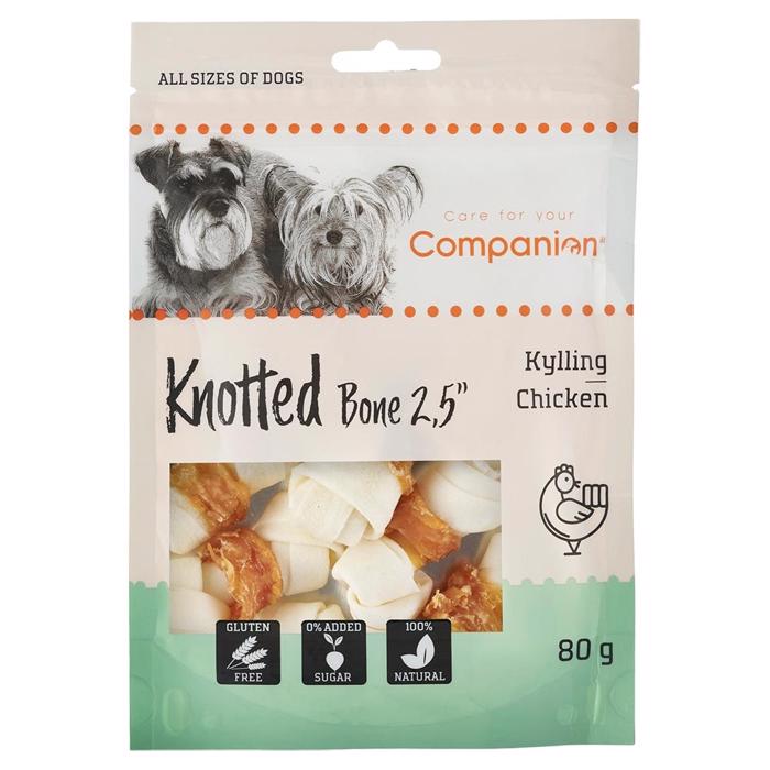 Companion Knotted Bone Små Knudeben med Kylling 80g