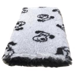Vet Bed Extra Soft Design DogFace Grå 100 x 150cm