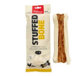 Dogman Chicken Stuffed Bone Presset Tyggeben Fyldt Med Kylling 1 stk 20cm