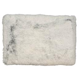 Dogman Hunde Pude Fluffy Classy Luksus Madras Grå Hvid