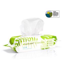Earth Rated Eco Friendly Wipes Neutral 100 stk Hundens Klud