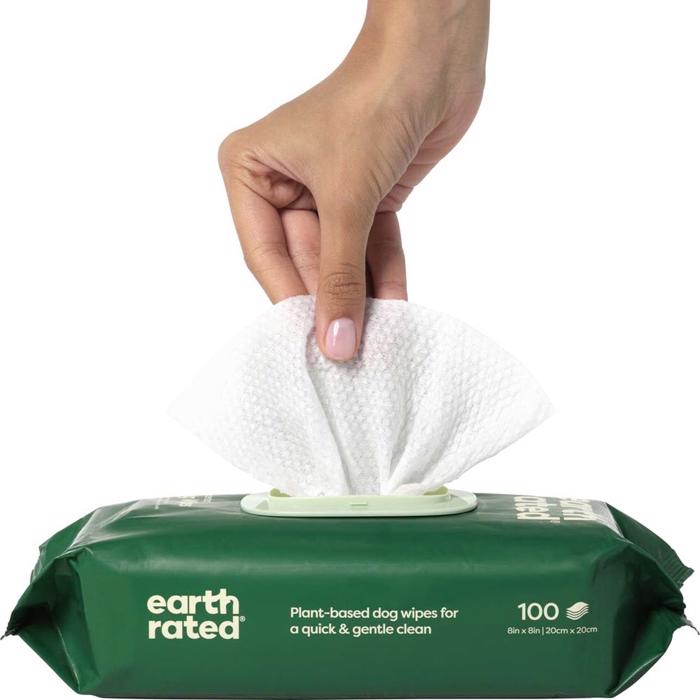 Earth Rated Eco Friendly Wipes Lavendel 100 stk Hundens Renseklud
