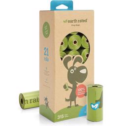 Earth Rated Eco Friendly Hundeposer Neutral 315 stk