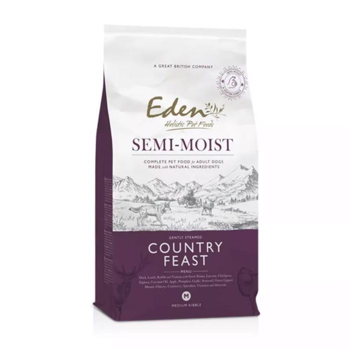 Eden Holistic Hundefoder Semi-Moist Country Feast NEW