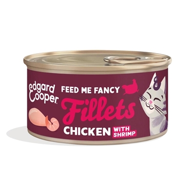 Edgard Cooper CAT Feed Me Fancy Fileter med Kylling & Reje 70g
