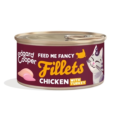 Edgard Cooper CAT Feed Me Fancy Fileter med Kylling & Kalkun 70g