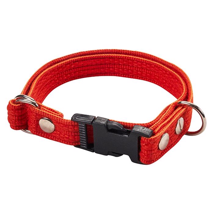 Fenriz Webbing Click Halsbånd i ORANGE