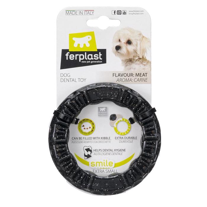 Ferplast Smile Dog Dental Ring Rens Tænder Med Aktivering XSMALL