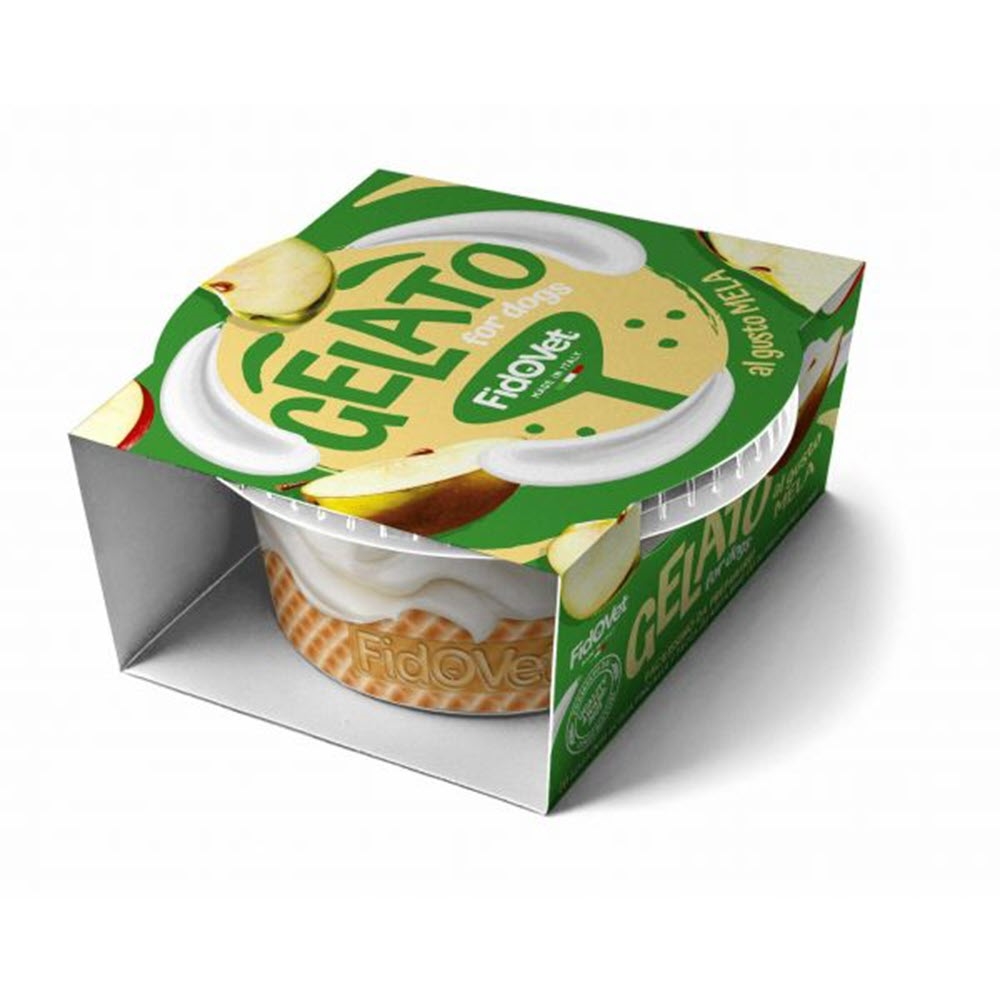 FidOvet Gelato Mela Hundeis Med Æble