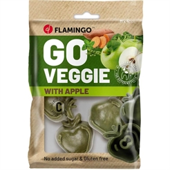 Flamingo Veggie Tandrensende Snack Æble Medium 4stk